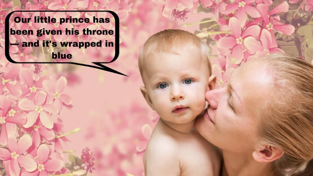 Unique & Creative Gender Reveal Captions for a Boy