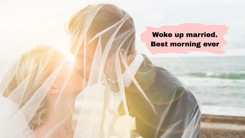 Vows, First Kiss & Ring Exchange Captions