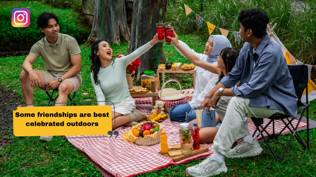 Picnic Captions for Friends & Besties