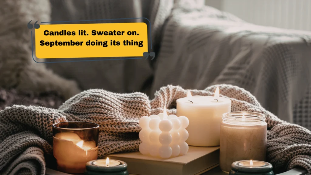 Cozy September Captions β Sweater Weather Edition