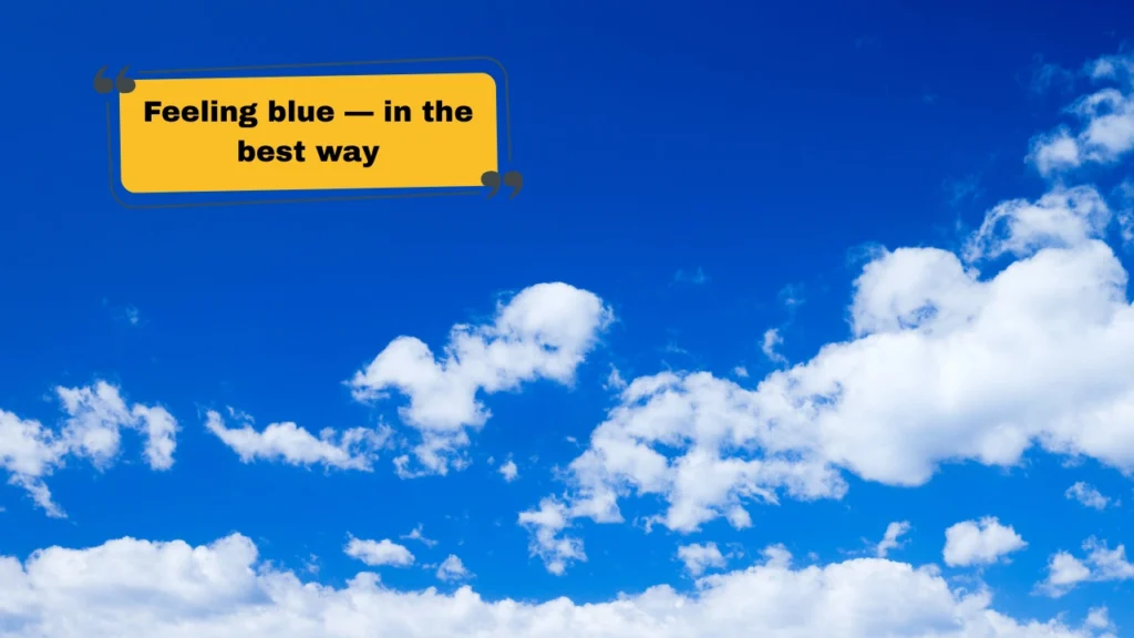 Short & Aesthetic Blue Captions for Instagram