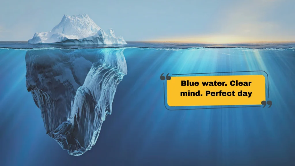 Blue Captions for Nature, Sky, Ocean & Beach