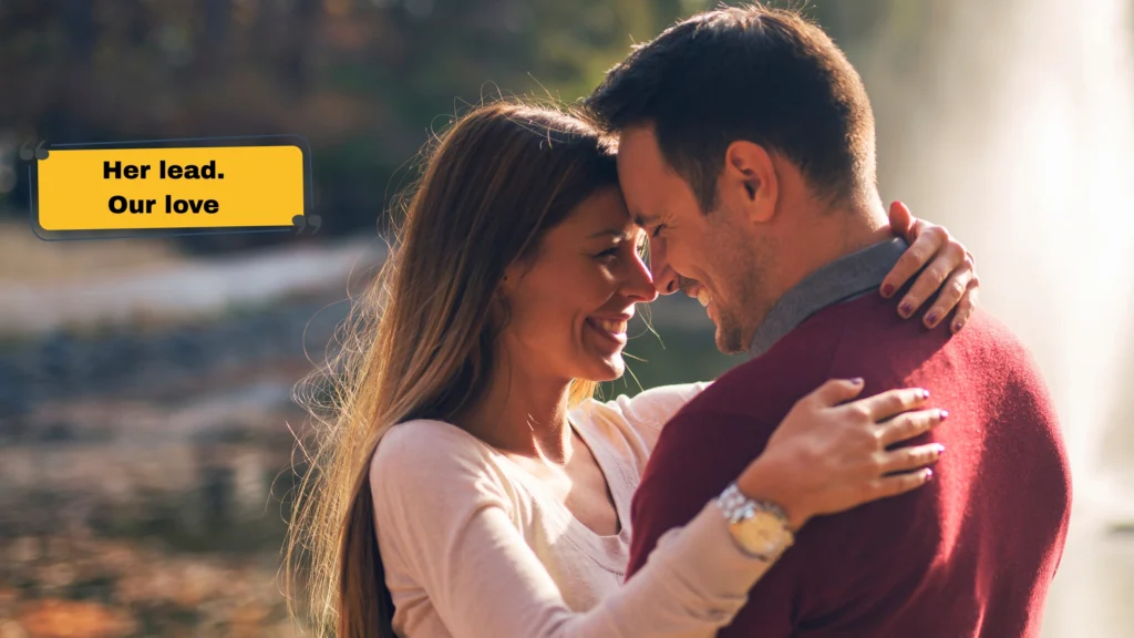 FLR Captions for Him — When He's Proud She Leads