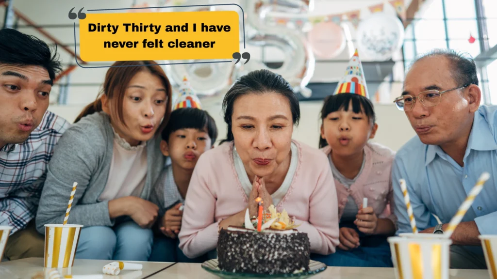 Funny 30th Birthday Captions for Instagram