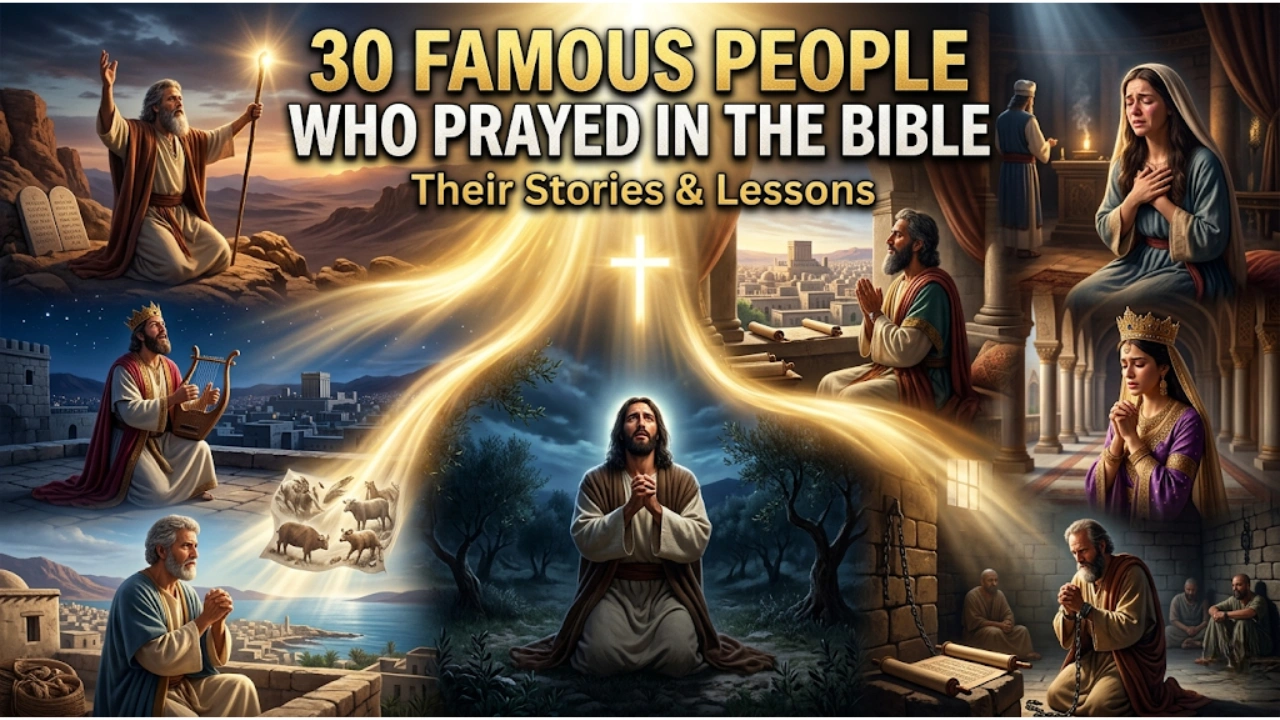 30 Famous People Who Prayed in the Bible and Their Stories