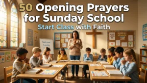 50 Opening Prayers for Sunday School to Start Class with Faith