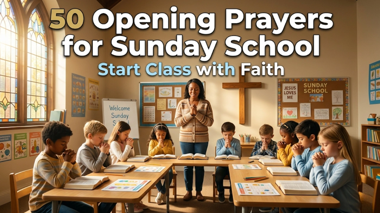 50 Opening Prayers for Sunday School to Start Class with Faith