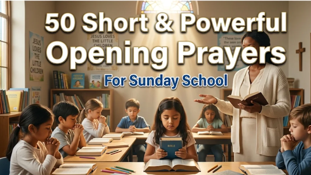 50 Short & Powerful Opening Prayers for Sunday School
