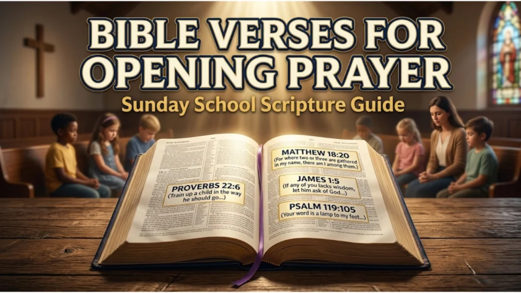 Bible Verses to Use for Opening Prayer in Sunday School